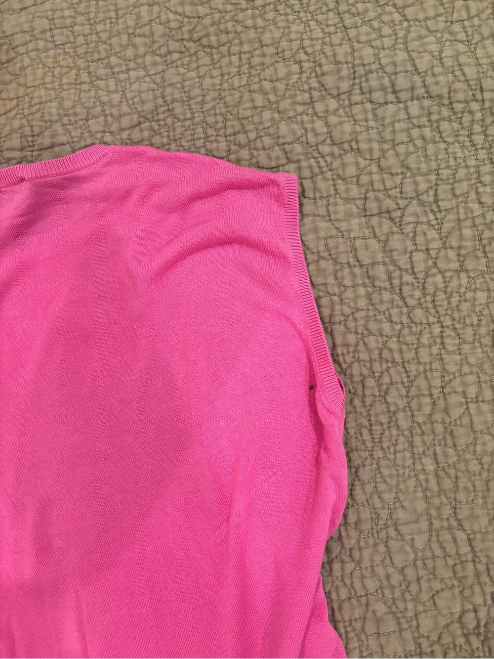 ๐ 3/$15 Ann Taylor Tie Waist Shell Top Pink S - Picture 8 of 8